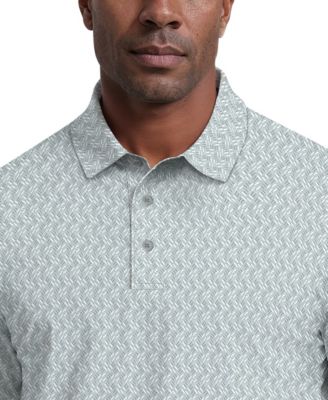 Men's All-Over Micro Jacquard Short-Sleeve Golf Polo Shirt