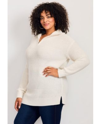 Women's Half-Zip Pullover Sweater