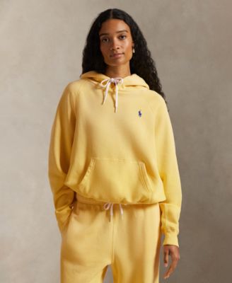 Women's Shrunken Fit Fleece Hoodie Sweatshirt