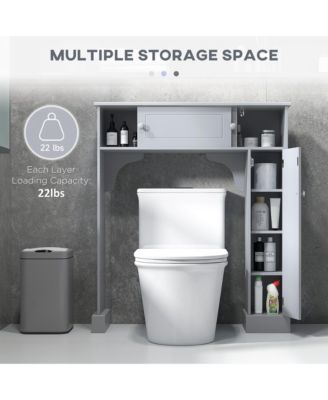 Bathroom Storage Cabinet with Adjustable Shelves Freestanding Rack for Bathroom Storage and Organization