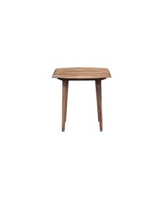 Fusion Solid Sheesham Wood End Table, Natural