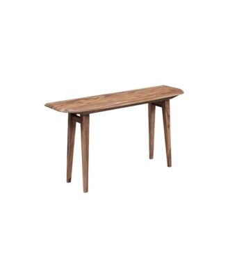 Fusion Solid Sheesham Wood Console Table, Natural