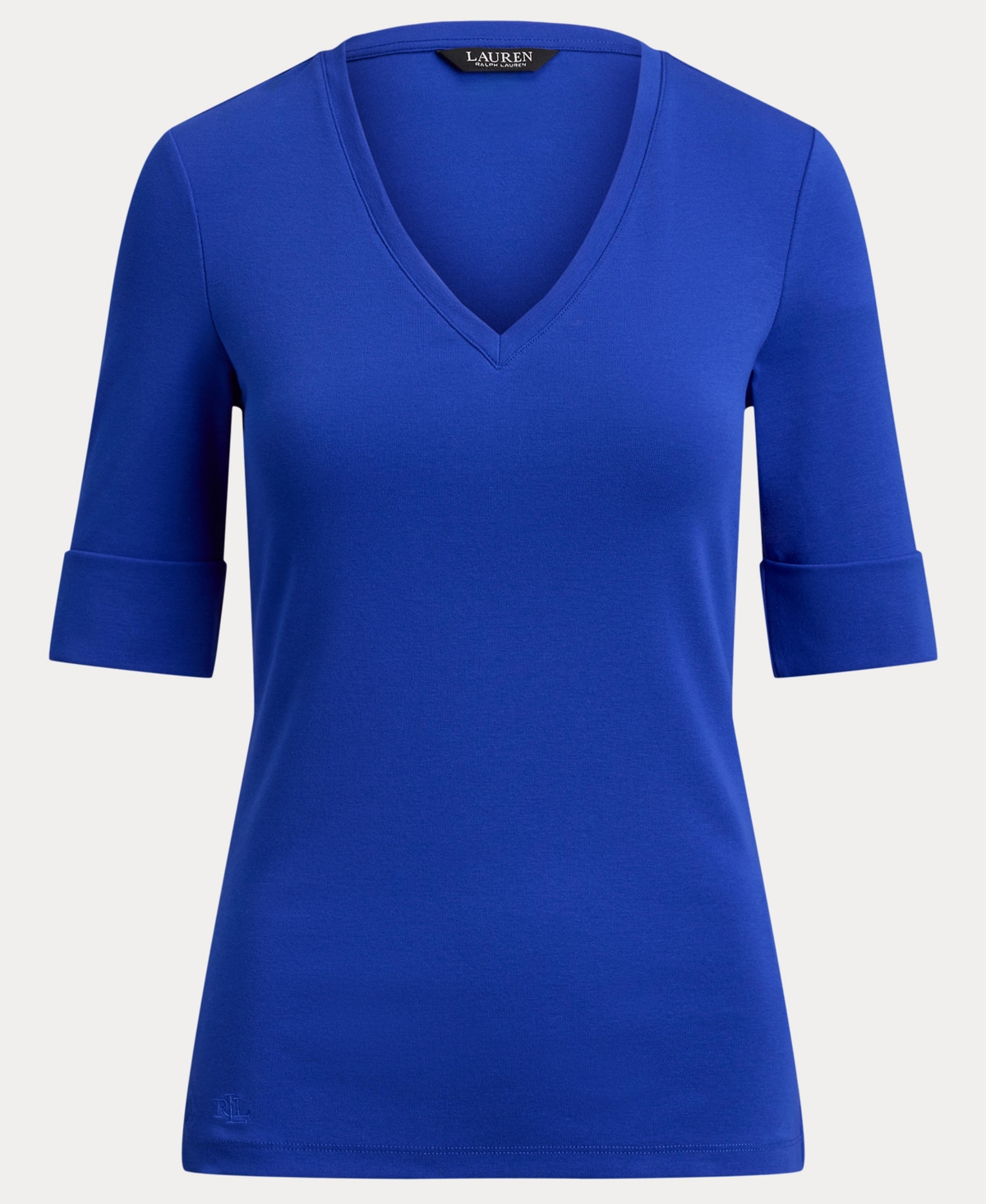 Lauren Ralph Elbow-Sleeve Top