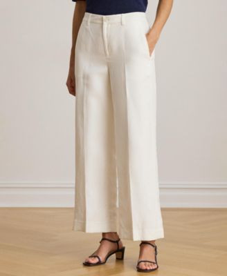 Lauren Ralph Lauren - Women's Twill Wide-Leg Cropped Pants