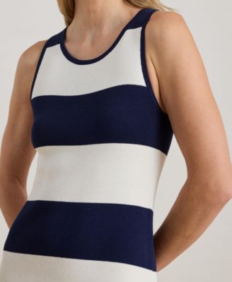 Women's Striped Midi Tank Dress