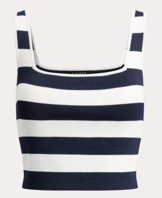 Women's Striped Sleeveless Sweater