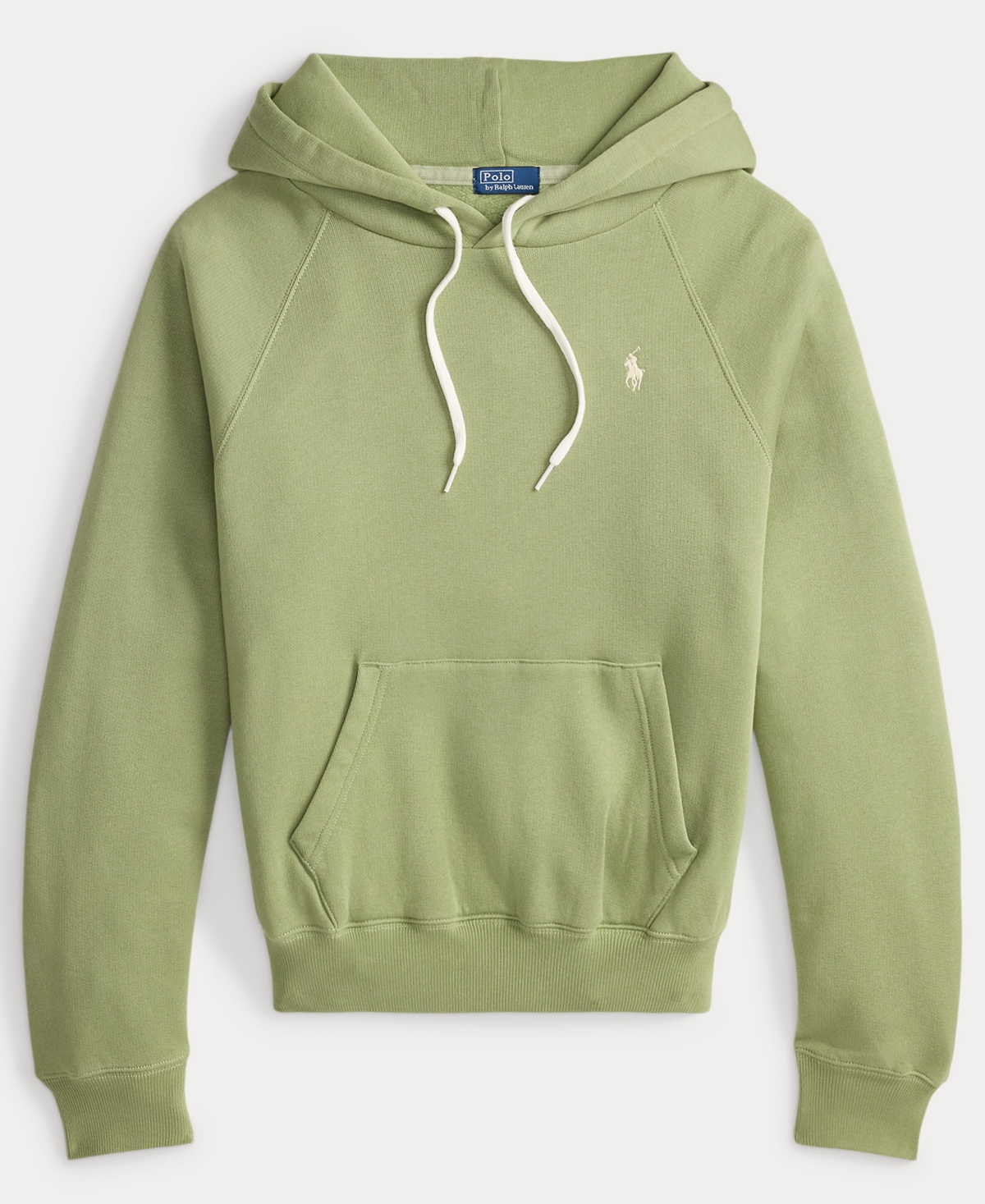 Polo Ralph Lauren Women's Shrunken Fit Fleece Hoodie Sweatshirt In Green