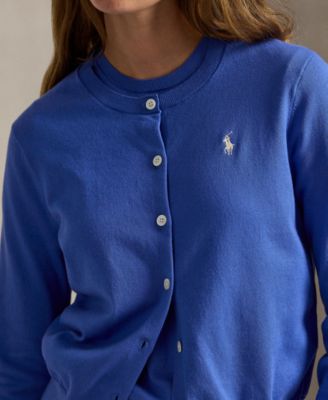 Women's Crewneck Button-Up Cardigan