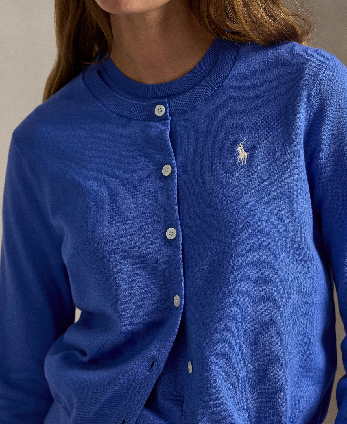 Polo Ralph Lauren Women's Crewneck Button-Up Cardigan