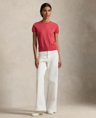 Women's Short-Sleeve Crewneck Sweater