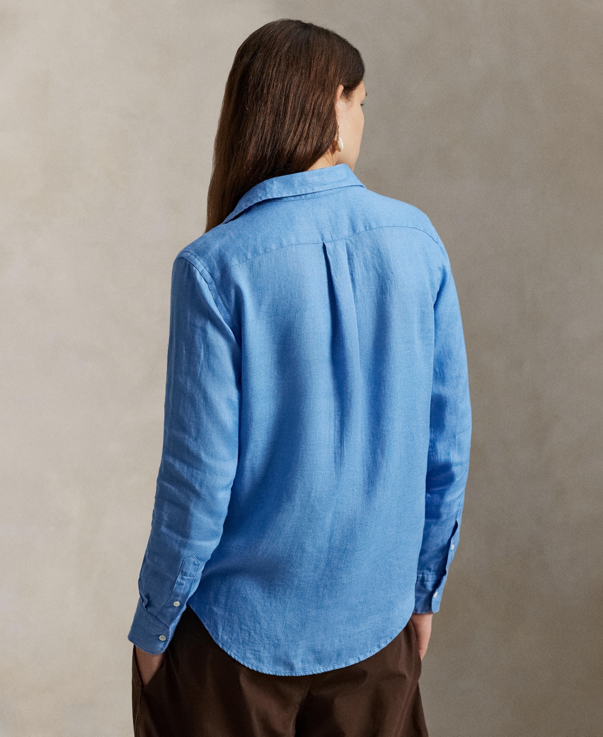 Polo Ralph Lauren Women's Classic-fit 100% Linen Shirt In Blue