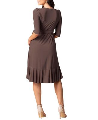 Women's Whimsy Ruffled Midi Wrap Dress