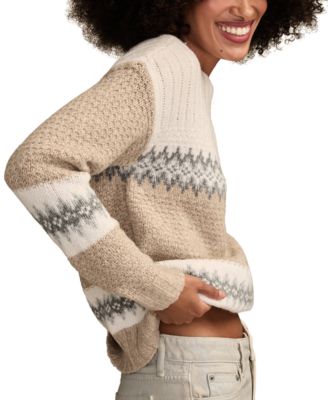 Women's Fair Isle Long-Sleeve Sweater