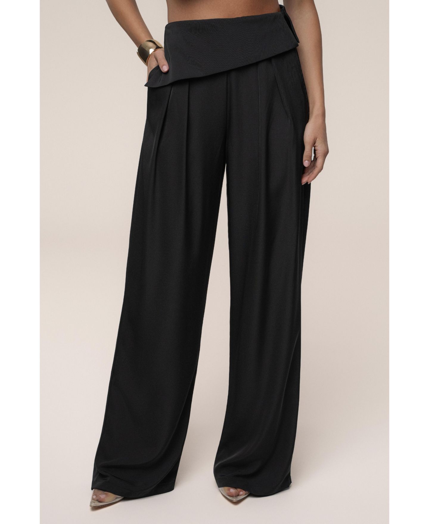 Женские брюки JLUXLABEL Executive Trousers, цвет: Чёрный — фото 6