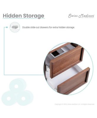 24 in. MDF Nadar 3-Hole Ceramic Sink Top Bathroom Vanity