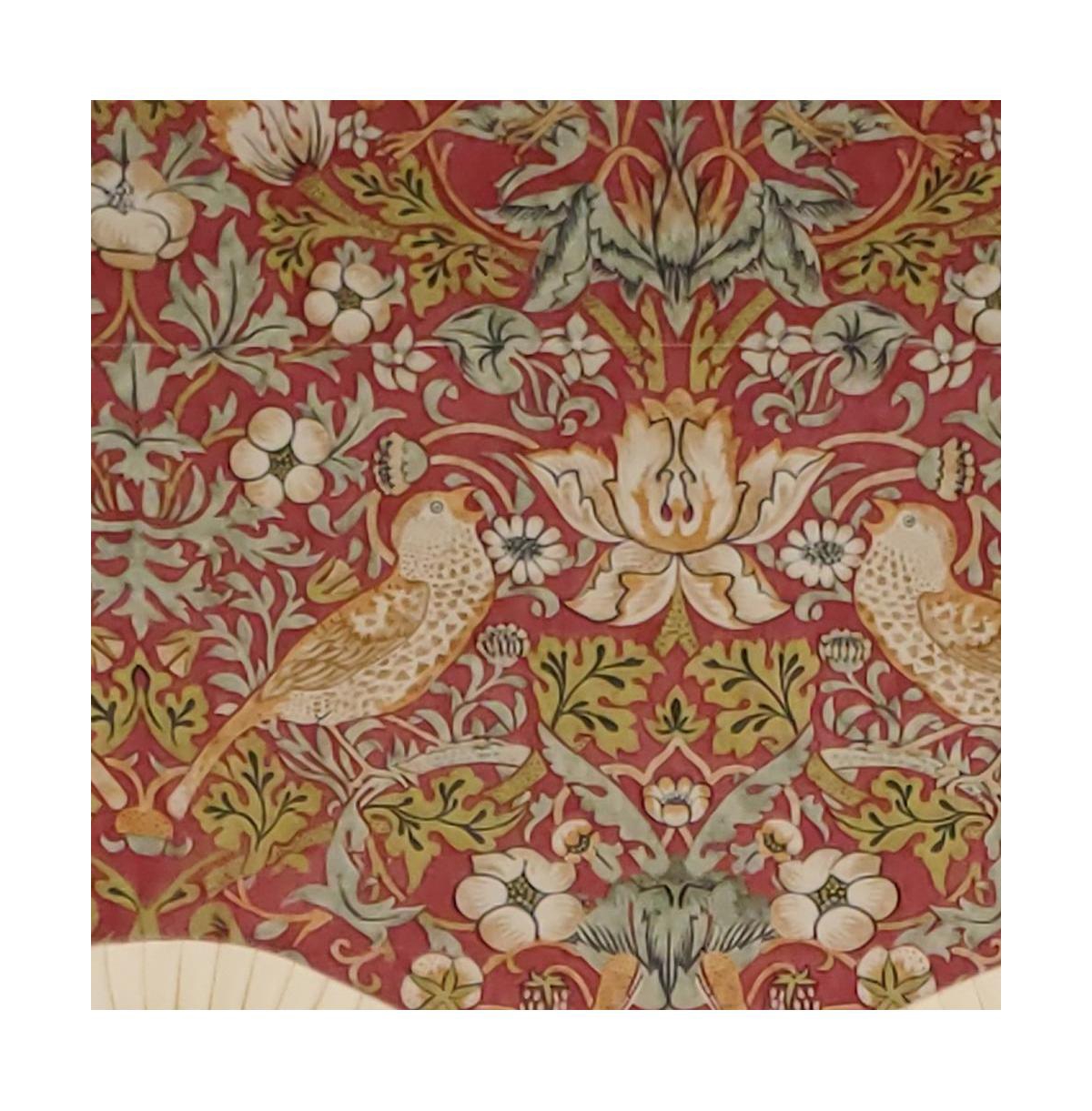 Rlf Home Vivaldi Provence Pleated Ruffle Nature-Inspired Bird Motifs No Header Luxurious Home Decor Valance 50" x 14" Green