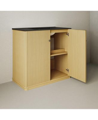 36" MDF Freestanding Bathroom Vanity, 3-Hole Widespread Sink Top