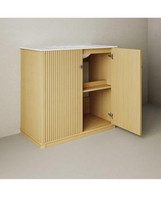 36" MDF 3-Hole Widespread Sink Top Freestanding Bathroom Vanity