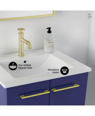 Annecy 24" MDF Freestanding Bathroom Vanity with Sink Top