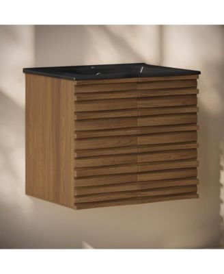 Cascade 24" Wall-Mounted Bathroom Vanity