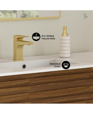 Cascade 48'' Bathroom Vanity in Brown Oak