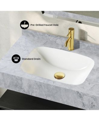 Avancer 36" Wall-Mounted Bathroom Vanity in Black Oak with Storm Gray Sink Top