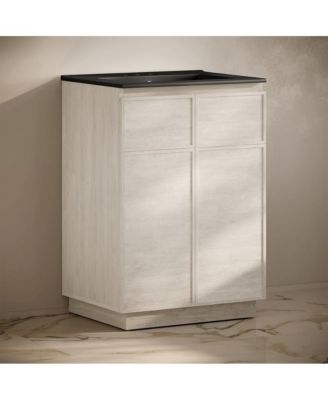 24" MDF Freestanding Bathroom Vanity, 3-Hole Centerset Sink Top