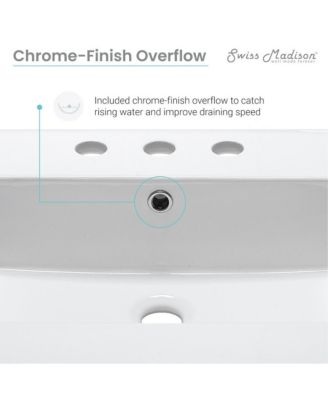 24 in. MDF Cannes 3-Hole Ceramic Sink Top Bathroom Vanity