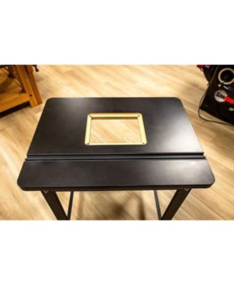 03050 Rout-R-Top MDF Black Melamine Universal Table Top with Track System
