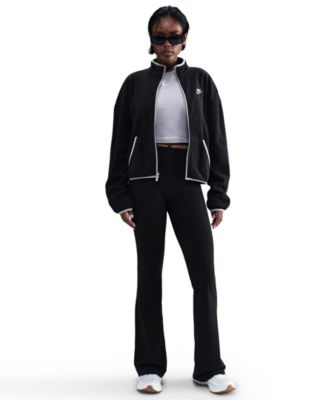 Women's Polar Club Fleece Loose Cozy Track Jacket