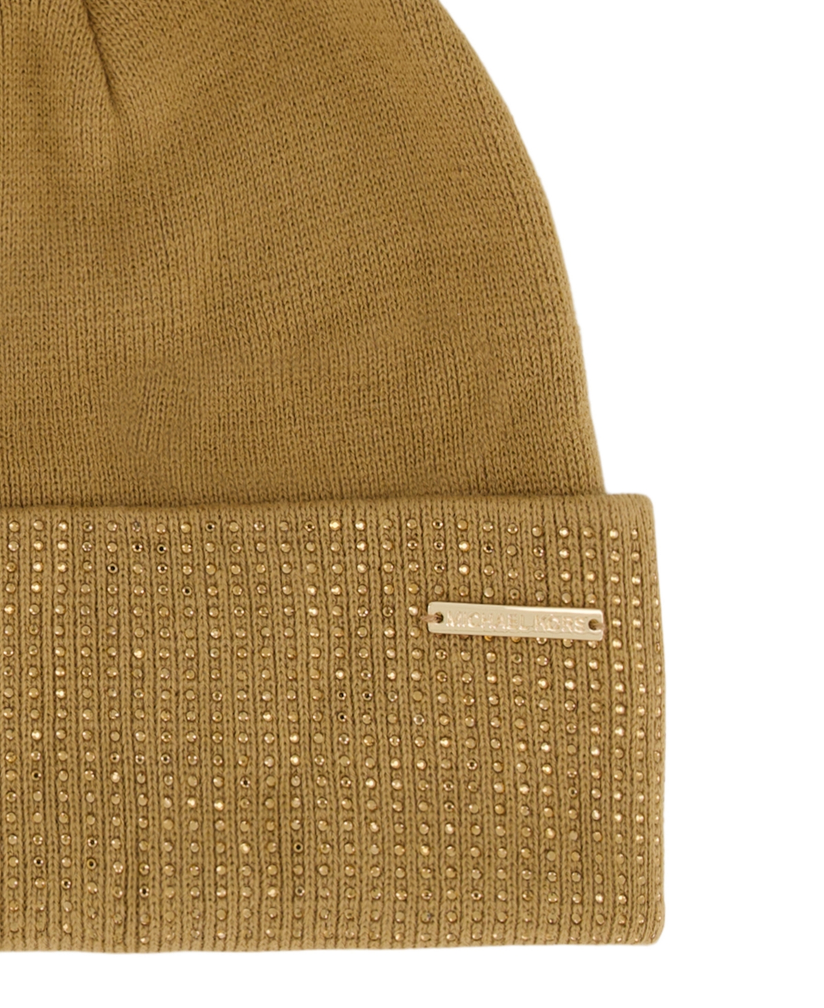 Michael Kors Michael  Women's Fine Crystal Cuff Hat In Brown