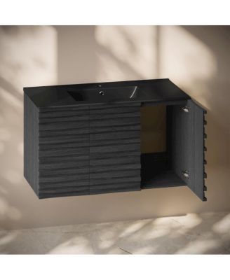 Cascade 36" Wall-Mounted Bathroom Vanity with Sink Top