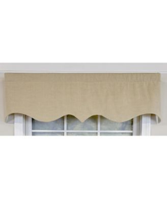 100% Cotton Basket Weave Regal Poly/Cotton Ivory lining Rod Pocket Valance 50" x 15" Khaki