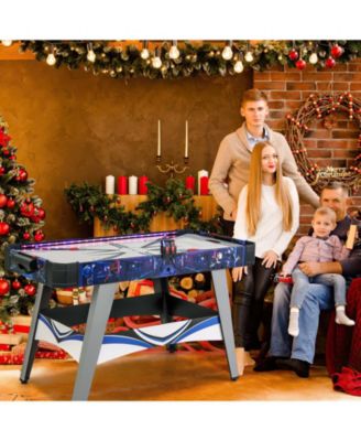 Air Powered Hockey Game Table with 2 Pushers and Pucks