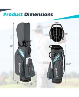Golf Cart Bag Lightweight Portable Golf Club Organizer Bag