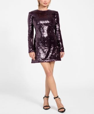 GUESS - Women's Lavinia Sequin Detail Mini Dress