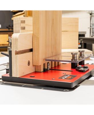 06300 Precision Box Joint Jig for Router Tables, Professional Woodworking Jig for Perfect Finger Joints with 1/4", 3/8", 1/2" Aluminum Indexing