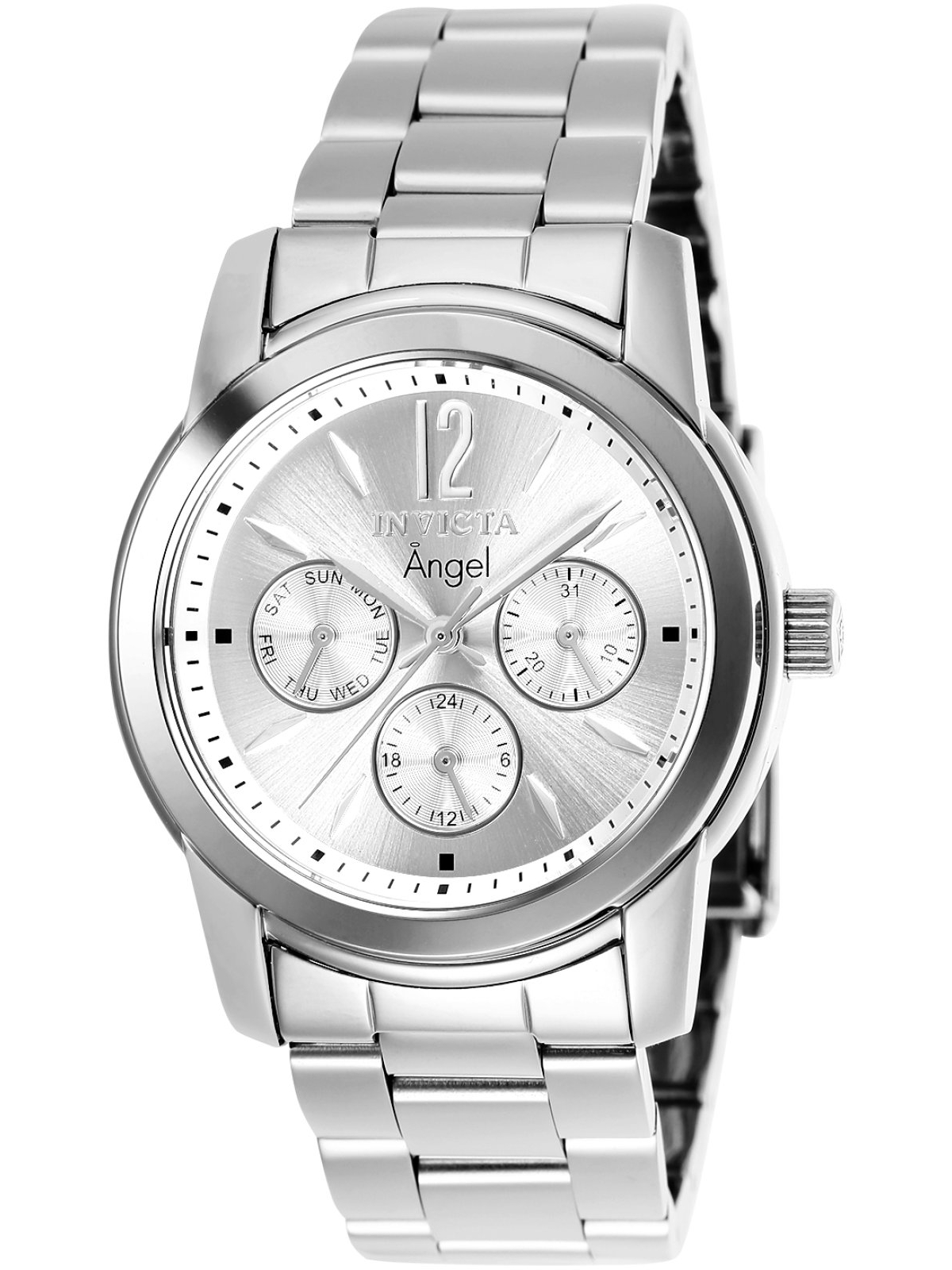Invicta Women's 0461 Angel Quartz Chronograph Silver Dial Watch