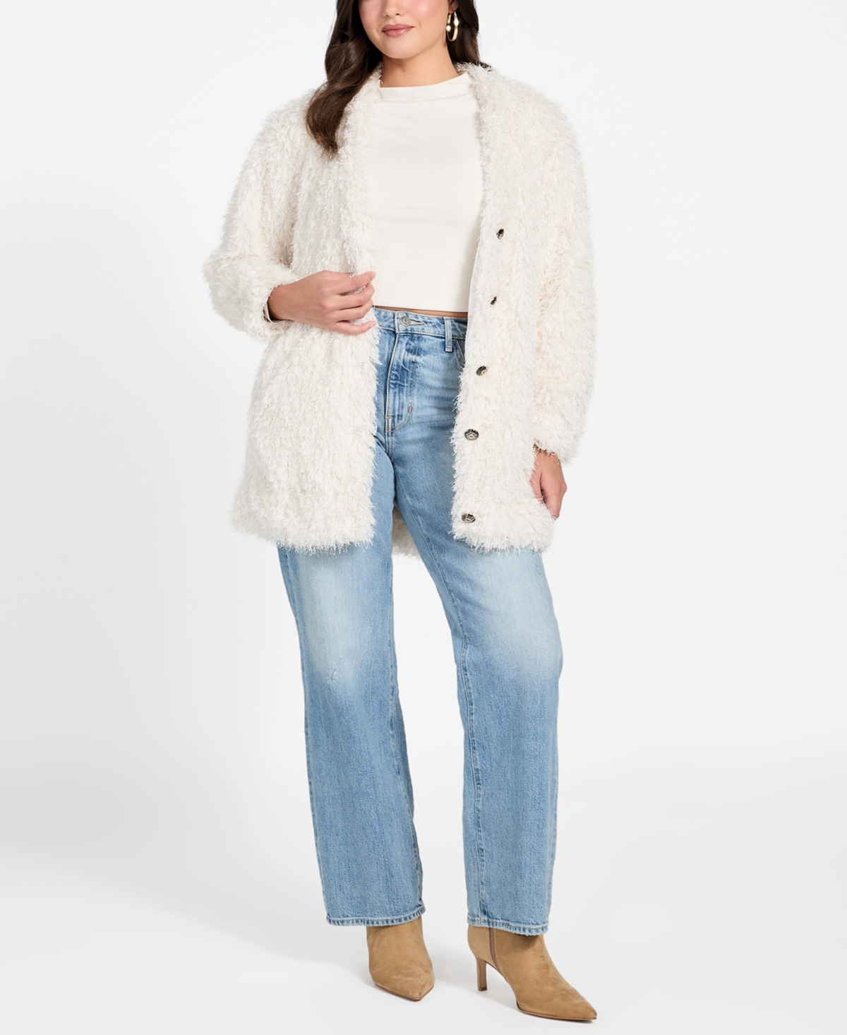 Guess Women's Rose V-Neck Jacket