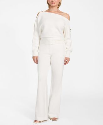 Women's Jamia Long-Sleeve Off-The-Shoulder Sweater