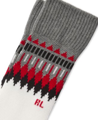 Women's Slouchy Geo Fair Isle Crew Socks