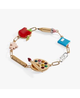 'Teacher's Pet' Multi Charm Toggle Bracelet