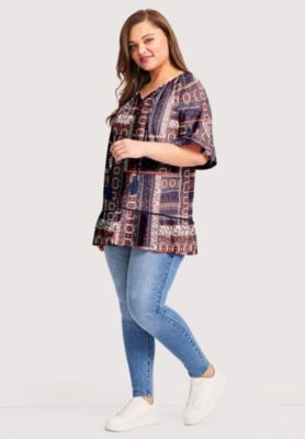 Women's Plus Size Flutter Sleeve Top