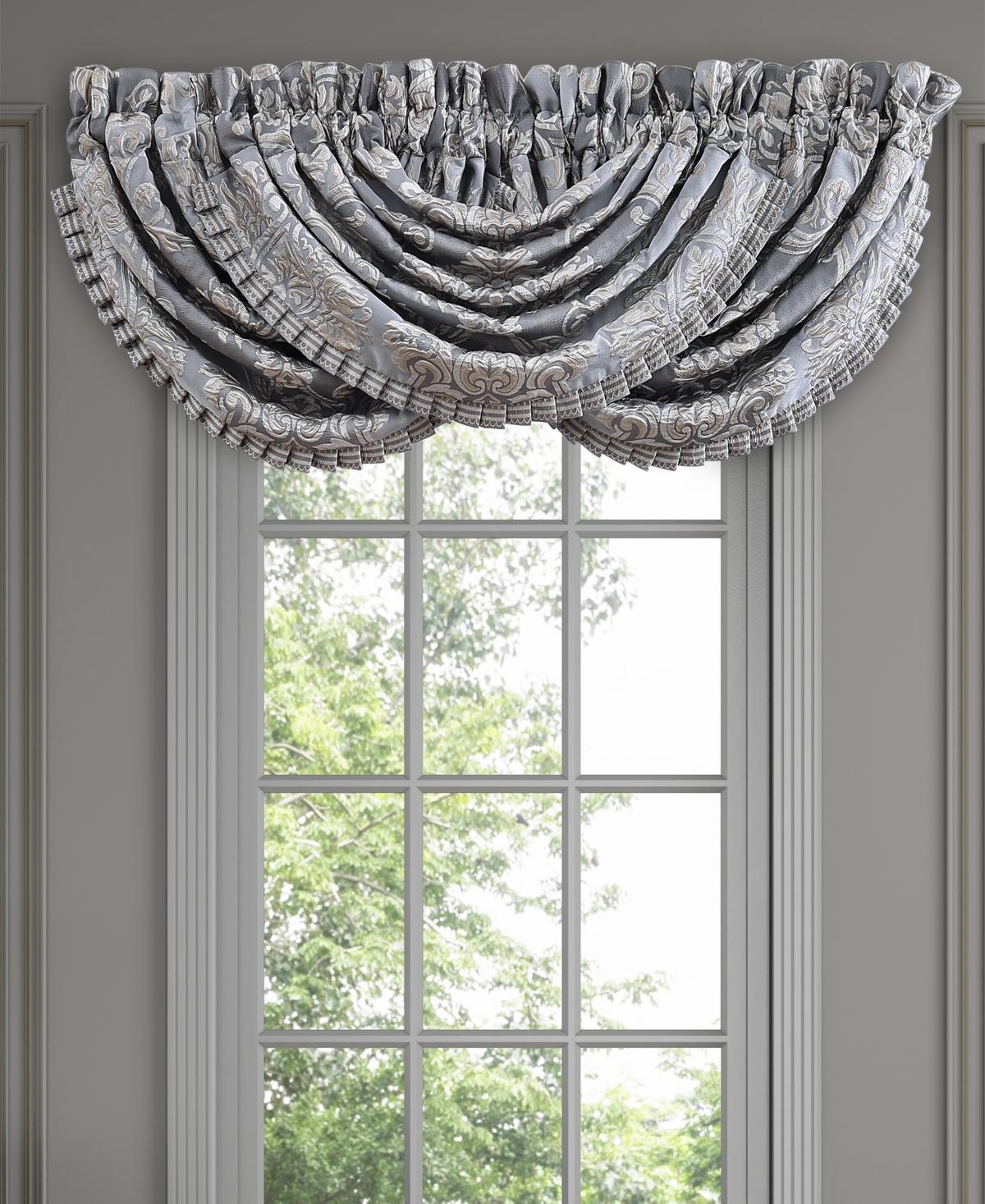 J Queen New York Krista Window Waterfall Valance, 33" x 43"