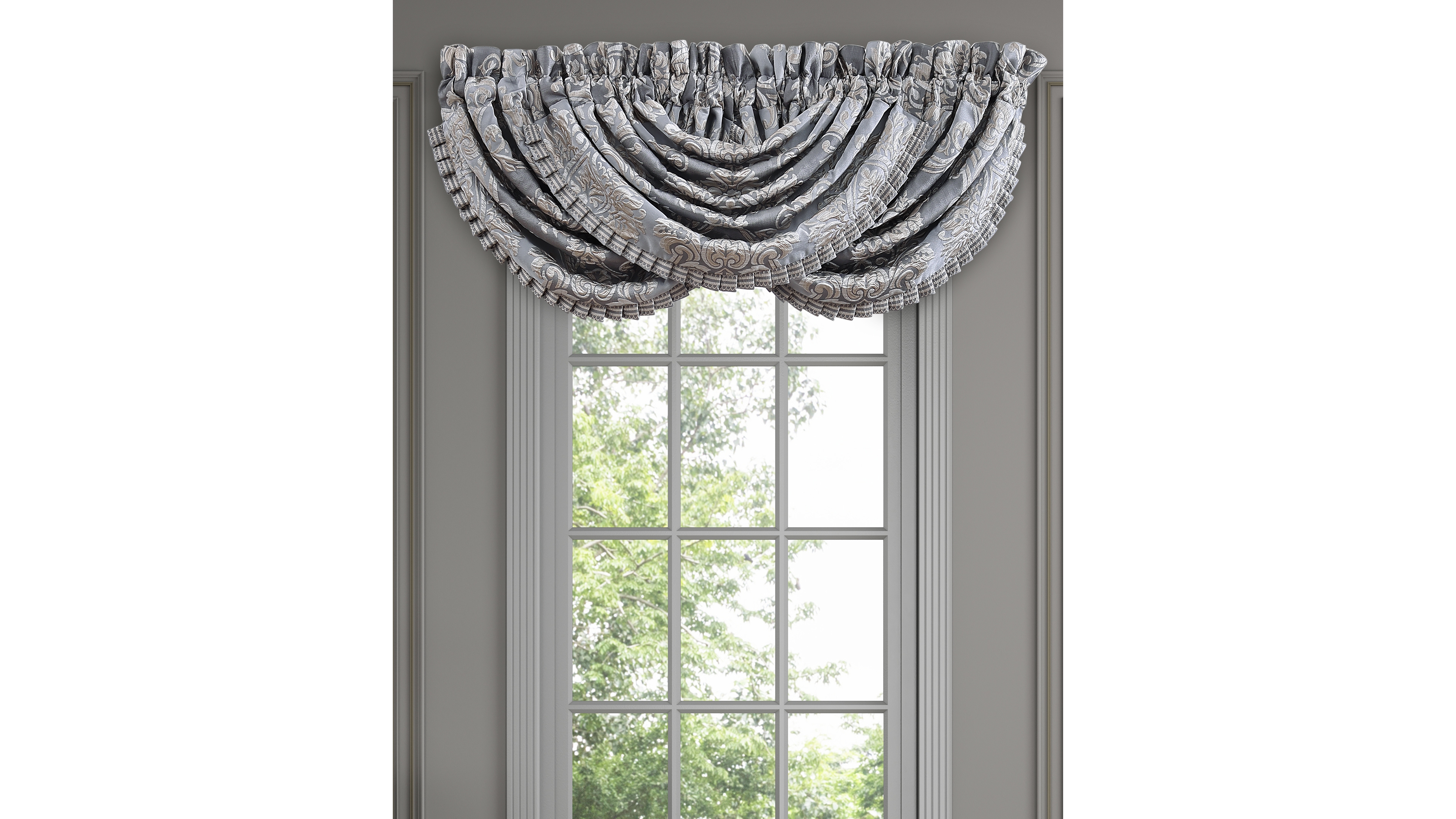 J Queen New York Krista Window Waterfall Valance, 33" x 43"