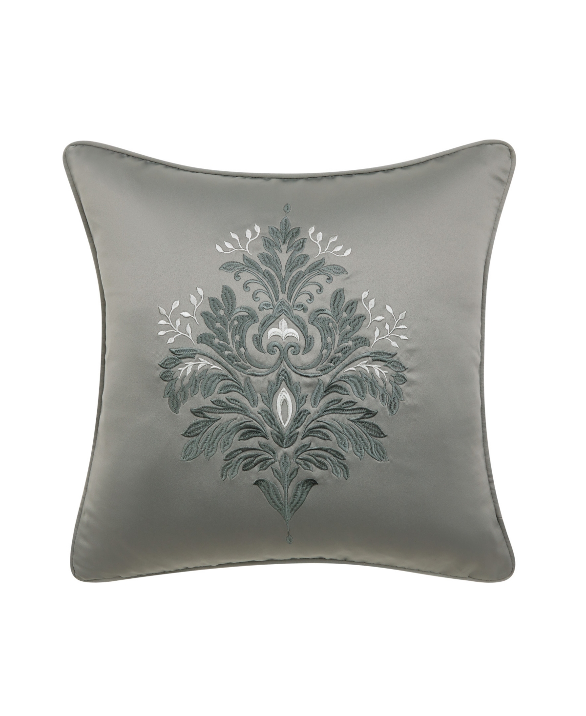 J Queen New York Renata Embroidered Decorative Pillow, 18" X 18" In Blue