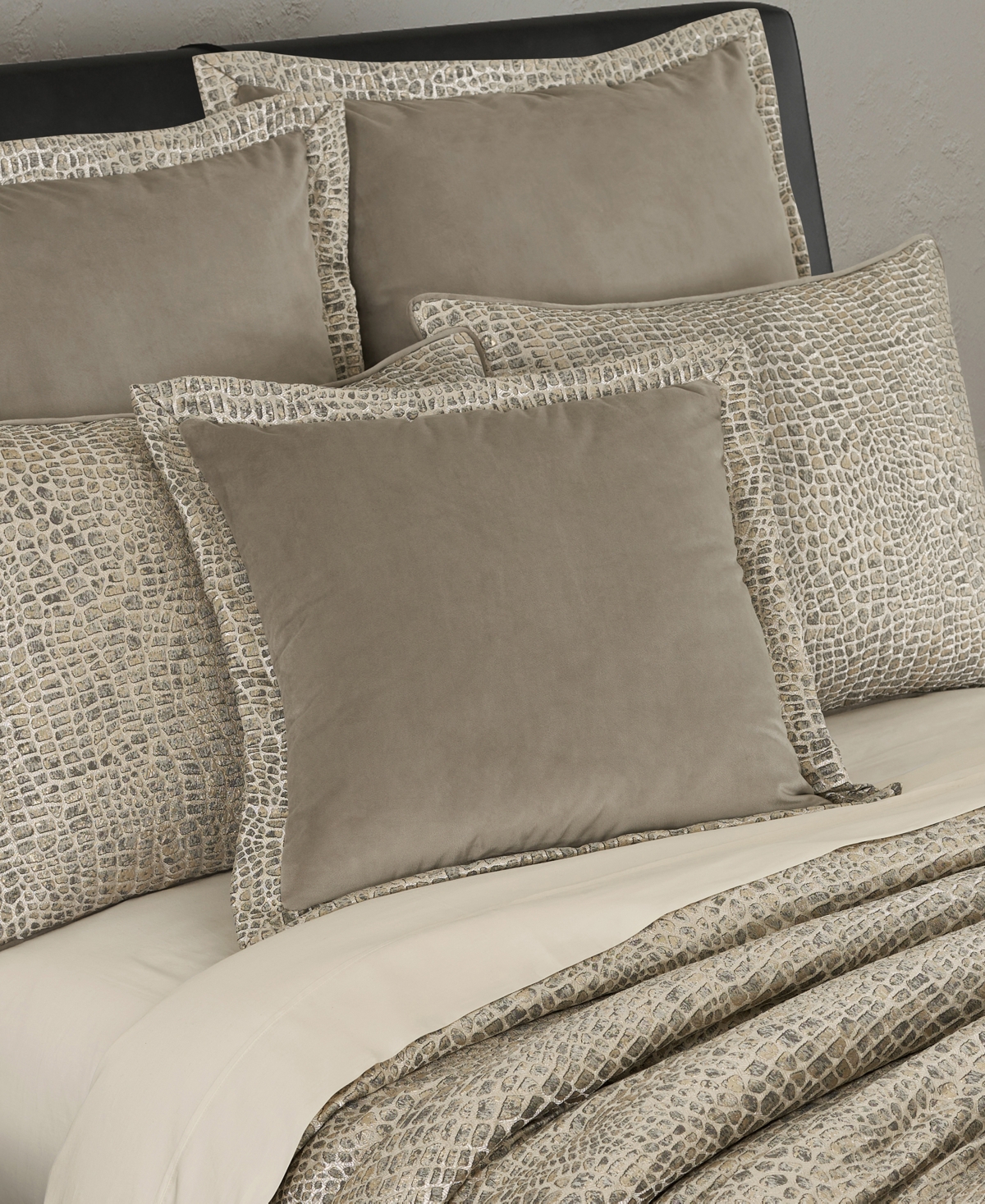 J Queen New York Habitat Embossed Decorative Pillow, 20" x 20"