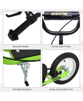 Youth Scooter Front and Rear Caliper Dual Brakes,