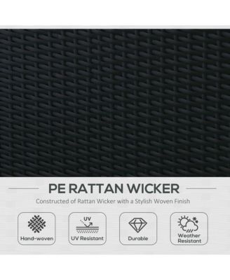 7pc Sectional Wicker Patio Furniture,