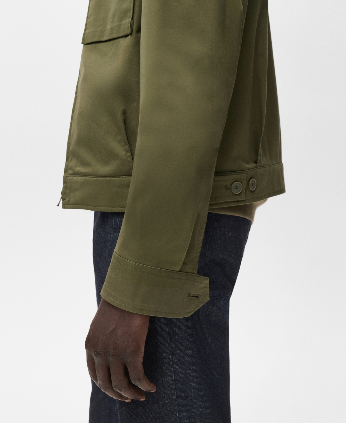 Mango Men's Pockets Cotton Jacket